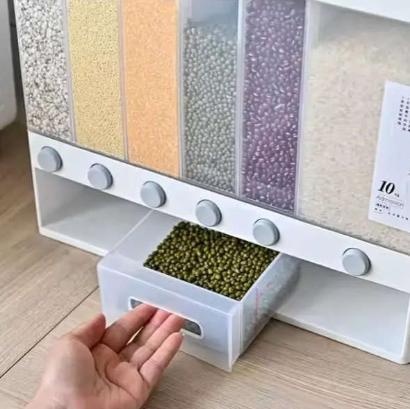 Rice Dispenser Dry Food Dispenser Kitchen Storage Kitchen Rack